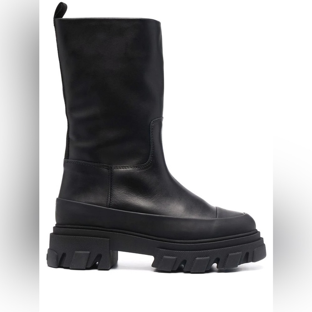 Ganni Black Combat Boots
